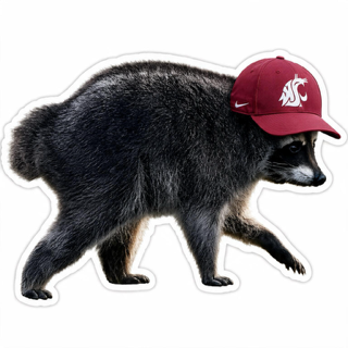 Jimothy WSU Cougs Hat sticker
