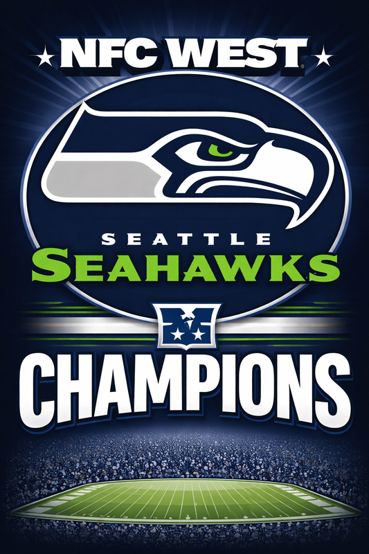 Seahawks NFC West Championship Poster