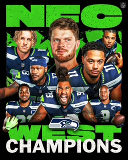 2025 Seattle Seahawks- NFC West Champs Poster