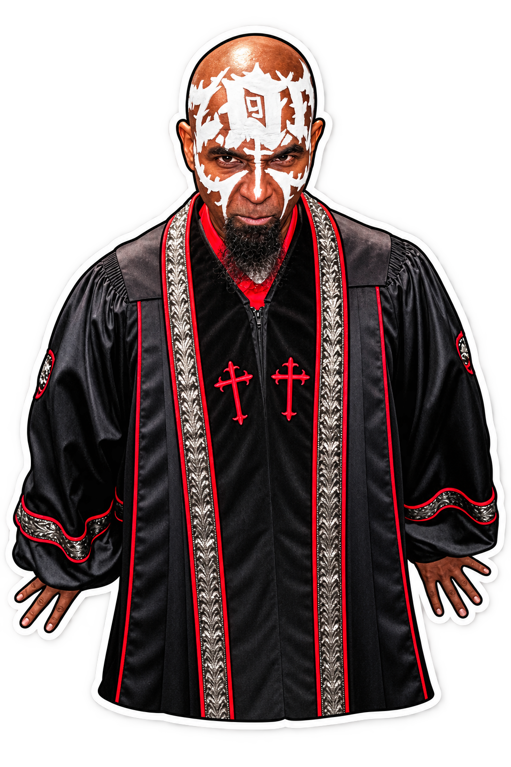 Tech N9ne Face Paint 3" Sticker